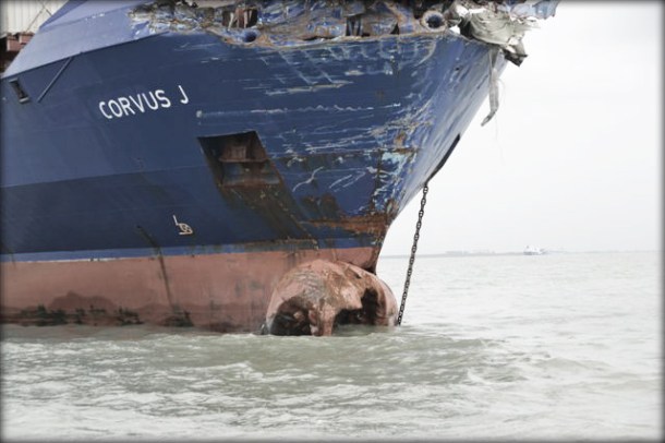 2012.12.05 - Baltic Ace Car Carrier Sinks After Collision with Containership in North Sea Figure 4