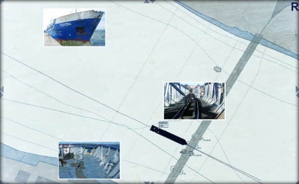 2012.12.17 - Cargo Ship Collision with Railway Bridge Figure 1