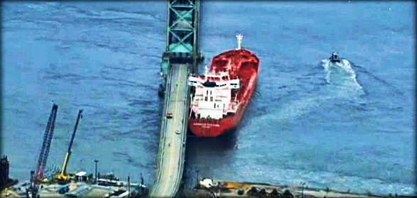 2013.04.02 - Tanker Harbour Feature Allision with Bridge Figure 1