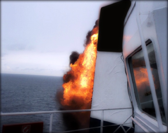 2013.06.07 - Incident Information on Thermal Oil Heater Fire in the Funnel Figure 1