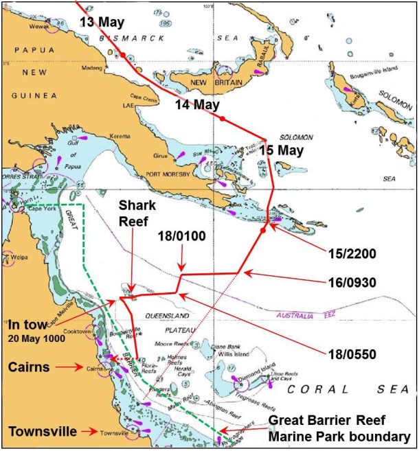 2013.09.22 - Breakdown and Subsequent Drift of Bulk Carrier - Investigation Report Figure 3