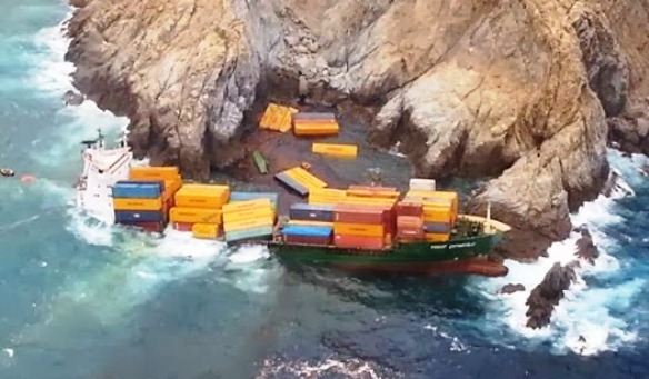 2014.03.08 - Grounding of Container Ship Near Mykonos, Greece Figure 4