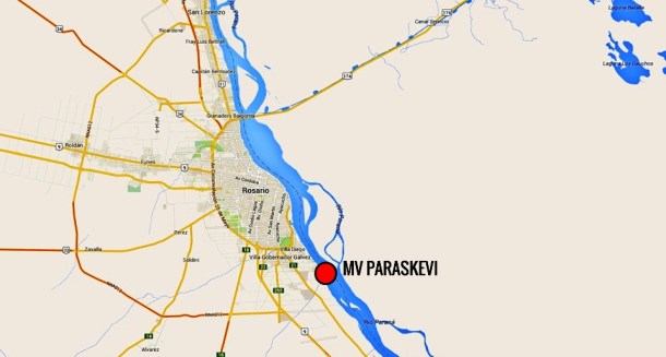 2014.03.17 - Parana River Main Channel Blocked by Grounded Bulk Carrier Figure 2