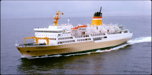 2014.04.02 - Container Ship Sinks after Colliding with Ferry in Indonesia